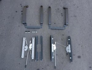 Kawasaki Teryx KRX 1000 Special Edition Seat Mount Kit - Driver and Passenger Side - PRP Seats - Mount Hardware with Sliders - OnyxCoated - `21-`22